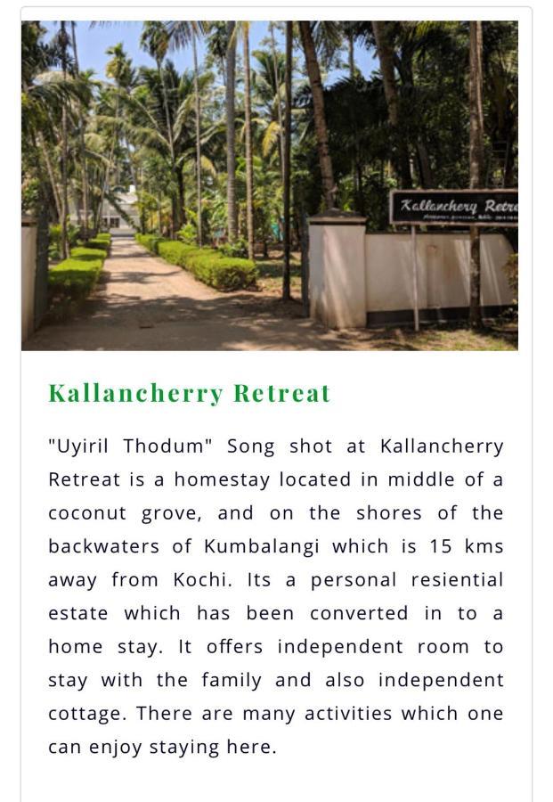Kallanchery Retreat Kochi Bagian luar foto